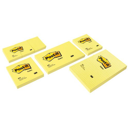 Post-it® 657 76x103mm 100lap sárga