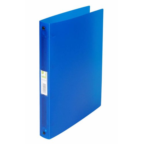 Gyűrűskönyv A/4 4 gyűrűs 2,5cm Q-CONNECT áttetsző kék