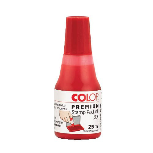 Bélyegzőfesték 25ml Colop 801 Premium piros