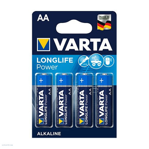 Ceruzaelem Varta Longlife Power, LR6 1,5V, AA, tartós, 4 db