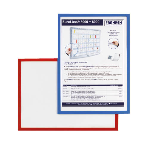Dokumentumtartó A/4 mágneses FRANKEN ITS-A4M piros