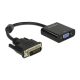 Adapter Delock DVI-D 24+1-dugós csatlakozó > VGA-csatlakozóhüvely fekete