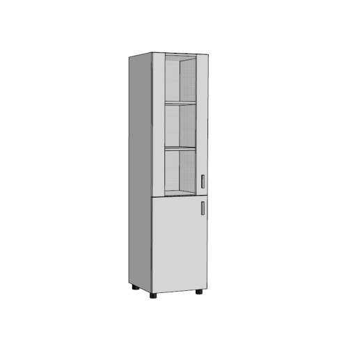 Szekrény 5 rendezős F-5R.24-40, 40x40x179 B natúrfa