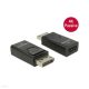 Adapter Delock Displayport 1.2-dugós csatlakozó > HDMI-csatlakozóhüvely 4K passzív fekete