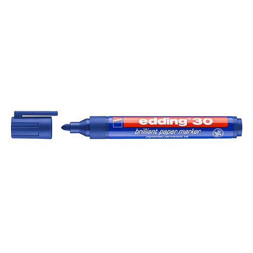 Marker permanent pigment EDDING 30 kék