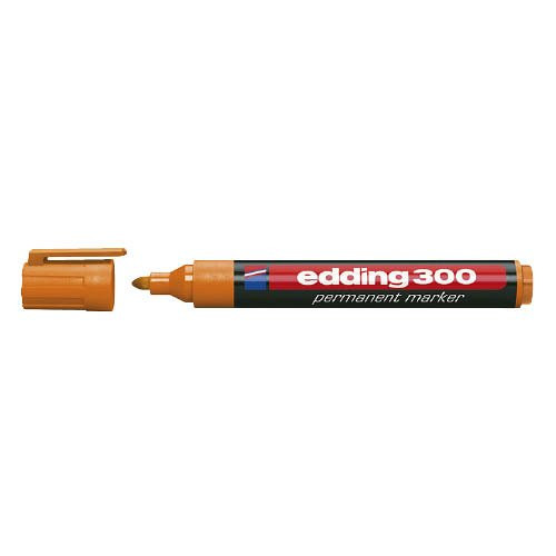 Marker permanent EDDING 300 narancs