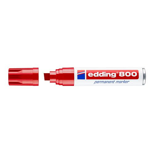 Marker permanent EDDING 800 piros