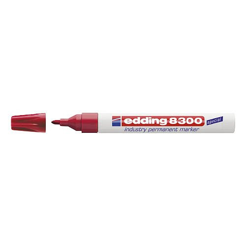 Marker permanent EDDING 8300 ipari piros