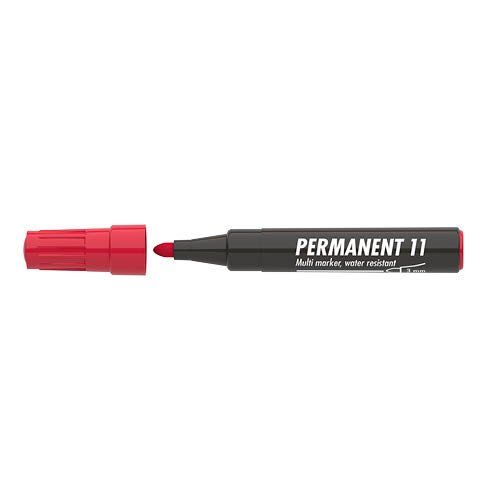 Marker permanent ICO 11 3mm piros