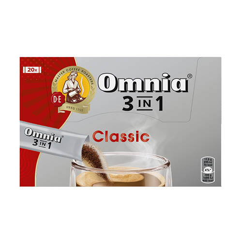 Kávé Douwe Egberts Omnia 3in1 Classic 20x17.5g instant