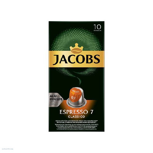 Kávékapszula Nespresso kompatibilis Jacobs Espresso 7 Classico 10 db