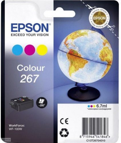 Epson tintapatron T2670 színes (CMY) 6,7 ml, 200 old.